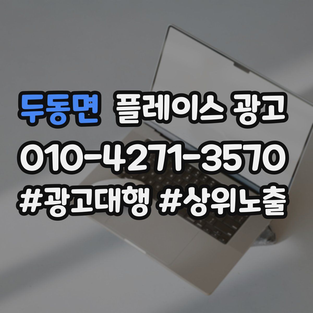 두동면 플레이스 광고