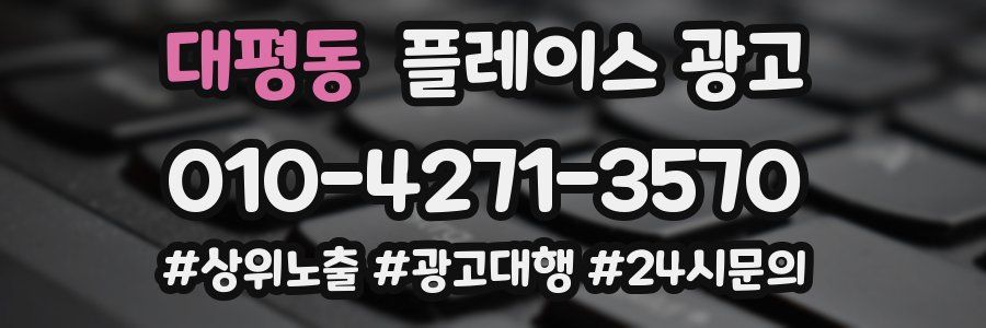대평동 플레이스 광고