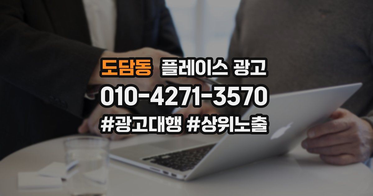 도담동 플레이스 광고