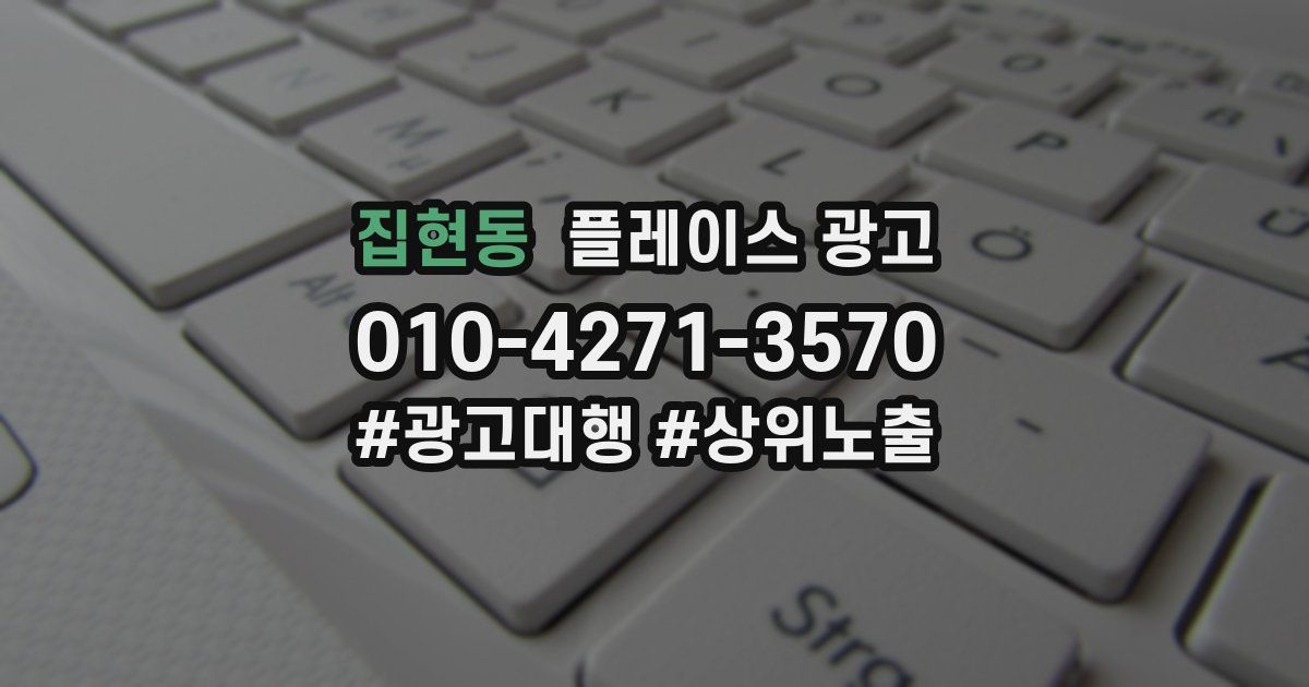 집현동 플레이스 광고