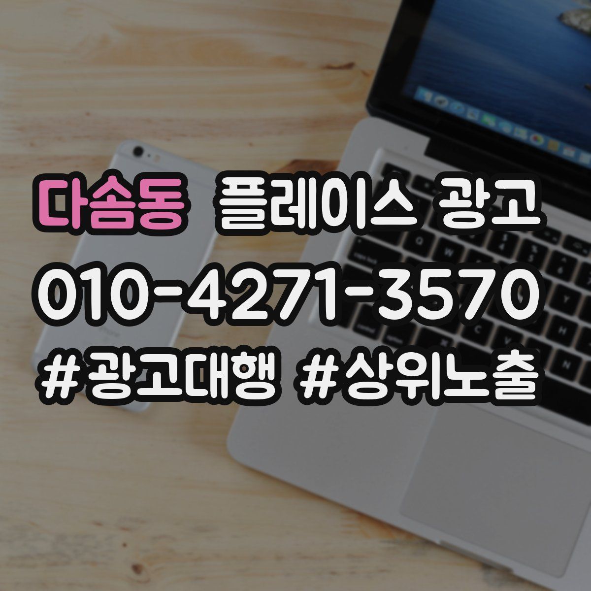 다솜동 플레이스 광고