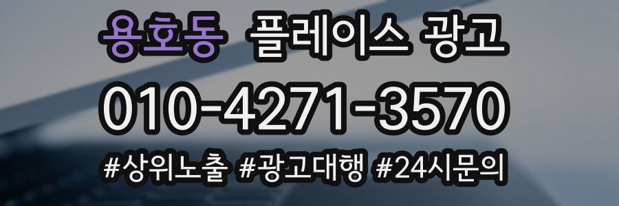 용호동 플레이스 광고
