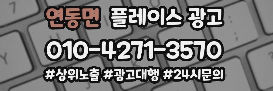 연동면 플레이스 광고