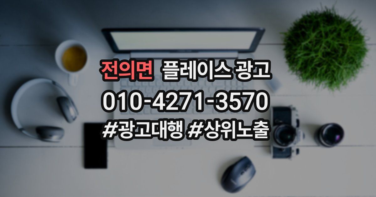전의면 플레이스 광고