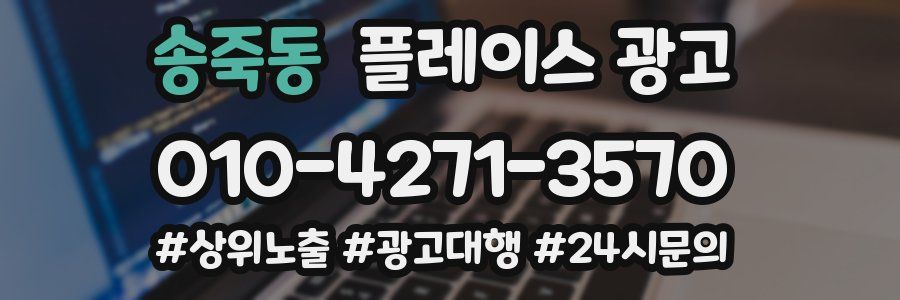 송죽동 플레이스 광고