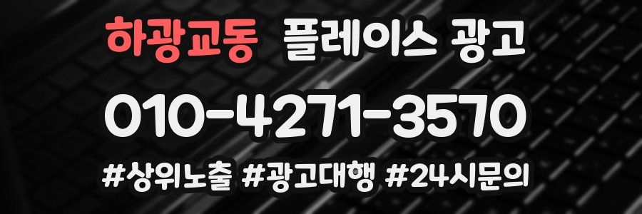 하광교동 플레이스 광고