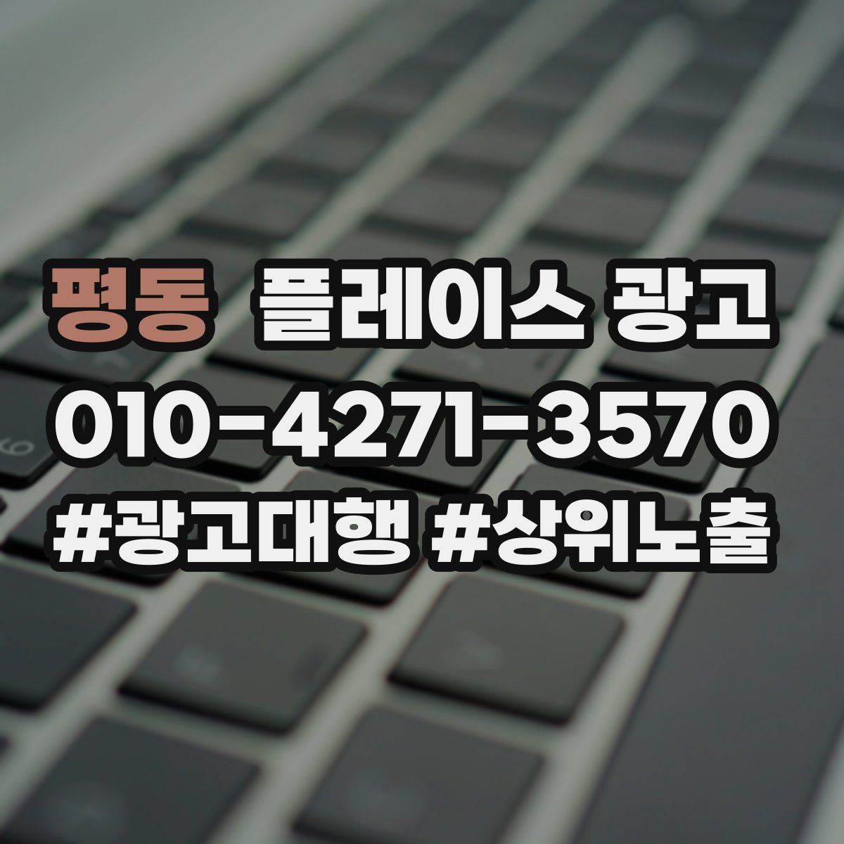 평동 플레이스 광고