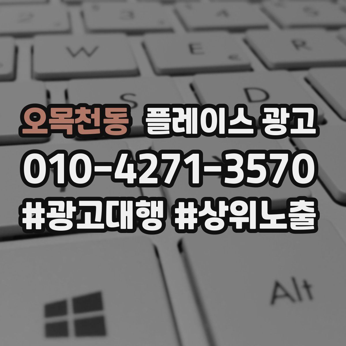 오목천동 플레이스 광고