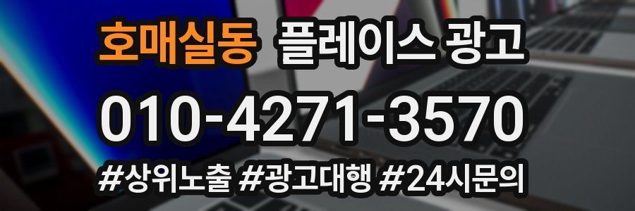 호매실동 플레이스 광고