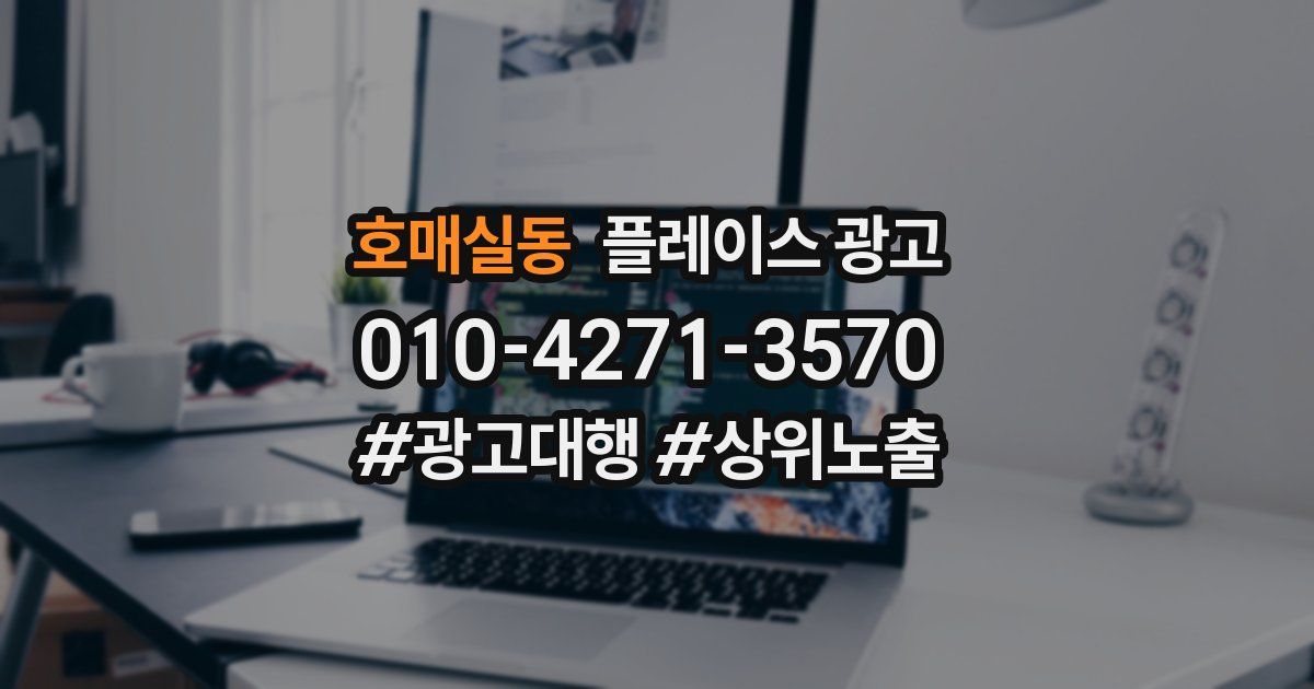 호매실동 플레이스 광고