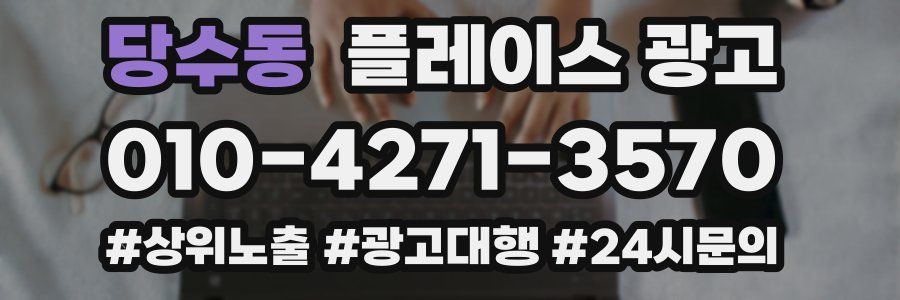 당수동 플레이스 광고
