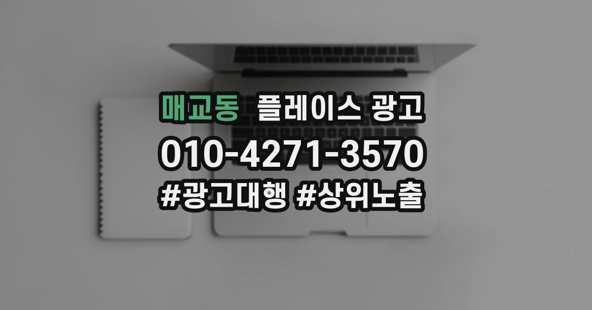 매교동 플레이스 광고