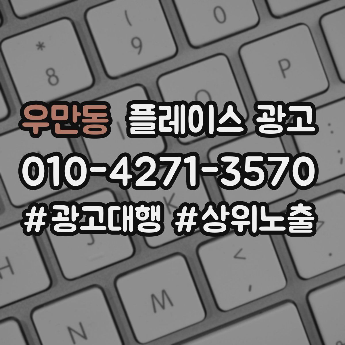 우만동 플레이스 광고