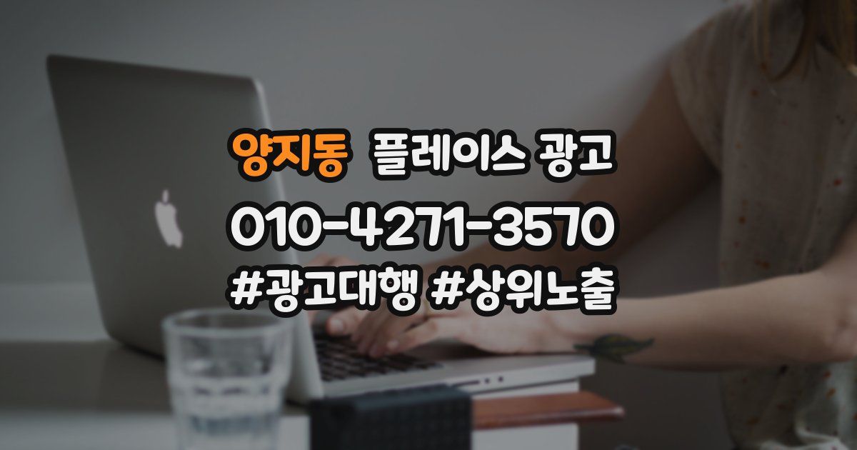 양지동 플레이스 광고