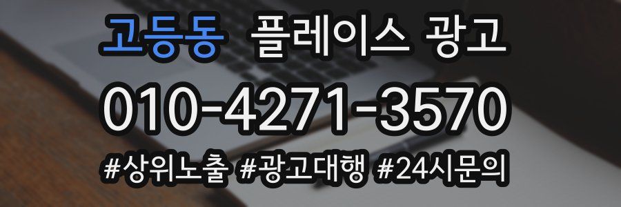 고등동 플레이스 광고