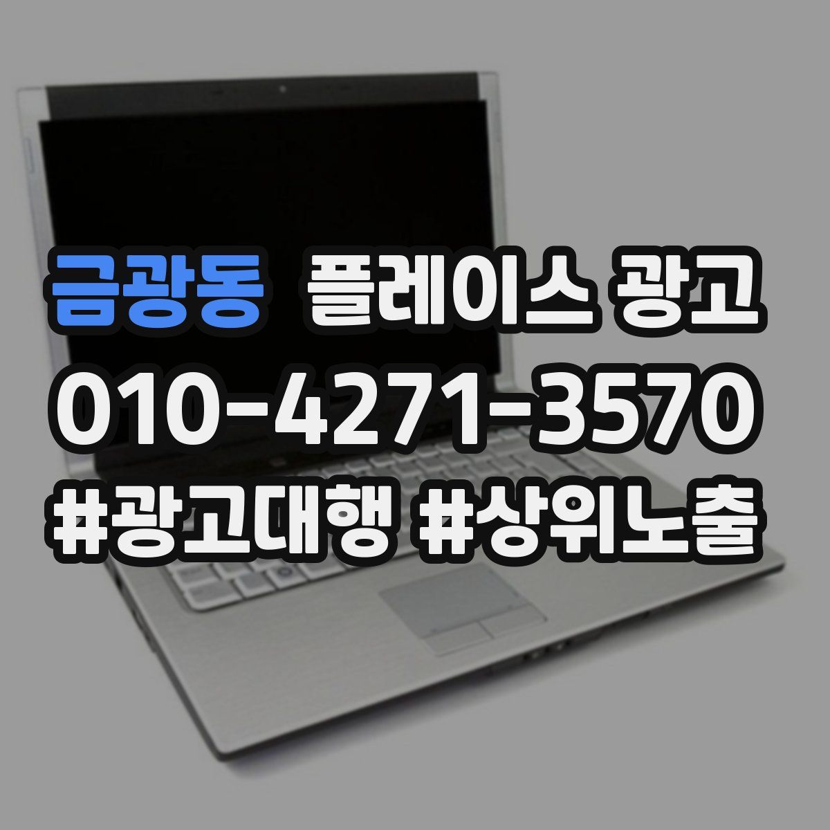 금광동 플레이스 광고
