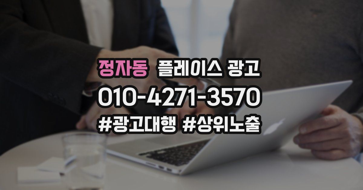 정자동 플레이스 광고