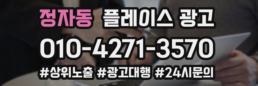 정자동 플레이스 광고