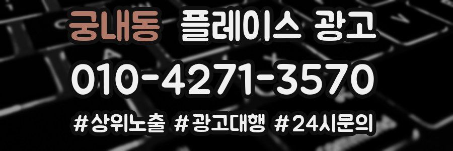 궁내동 플레이스 광고