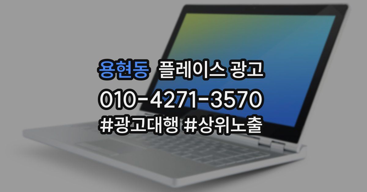 용현동 플레이스 광고