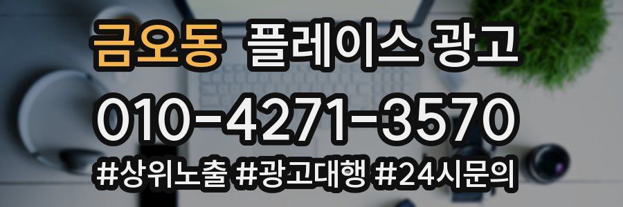 금오동 플레이스 광고