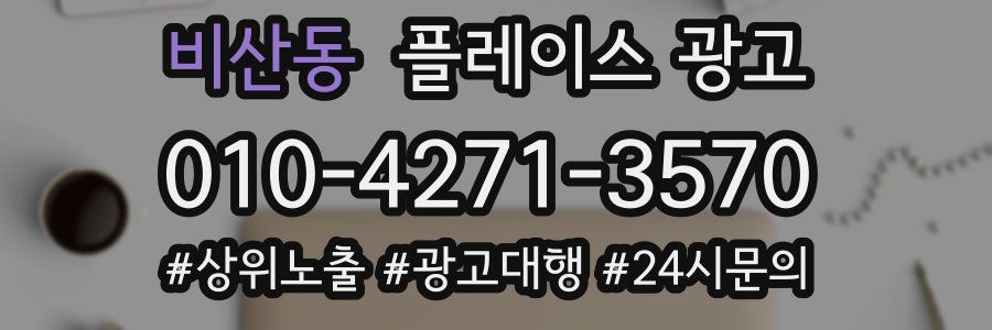 비산동 플레이스 광고