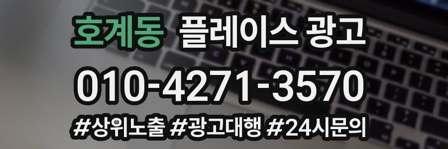 호계동 플레이스 광고
