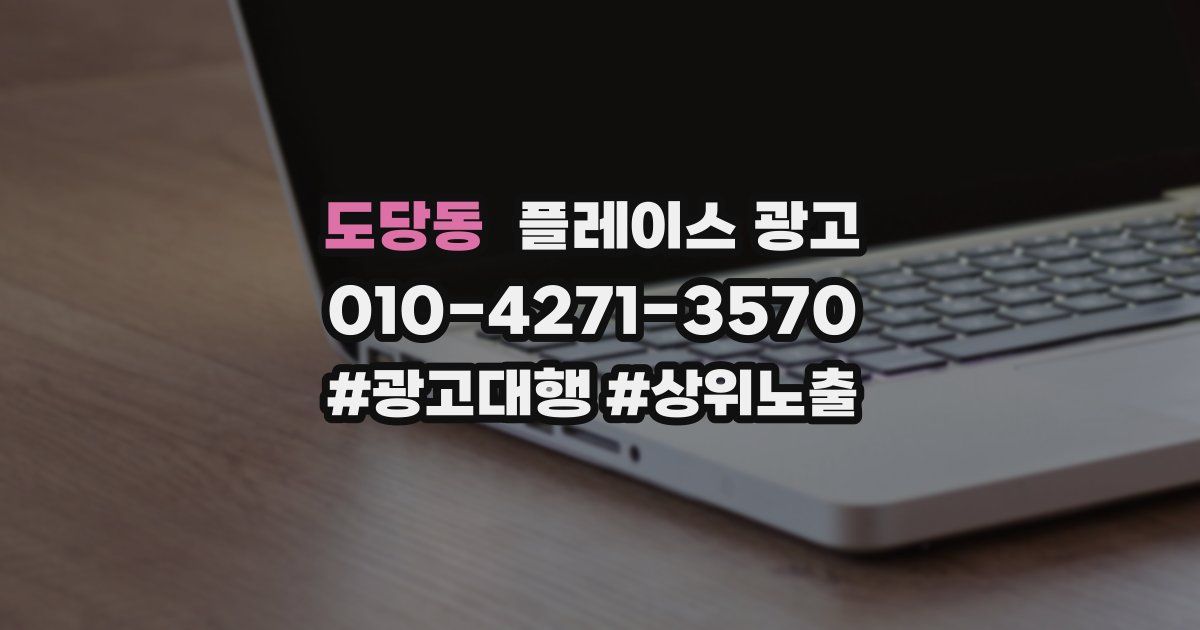 도당동 플레이스 광고