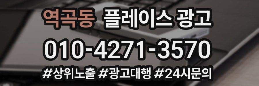 역곡동 플레이스 광고