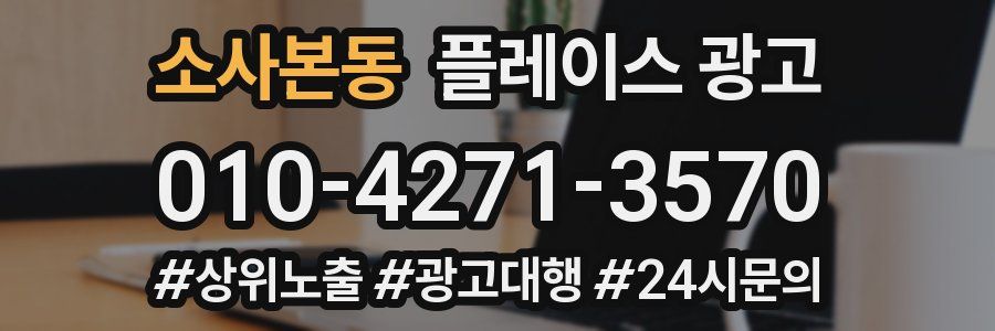 소사본동 플레이스 광고