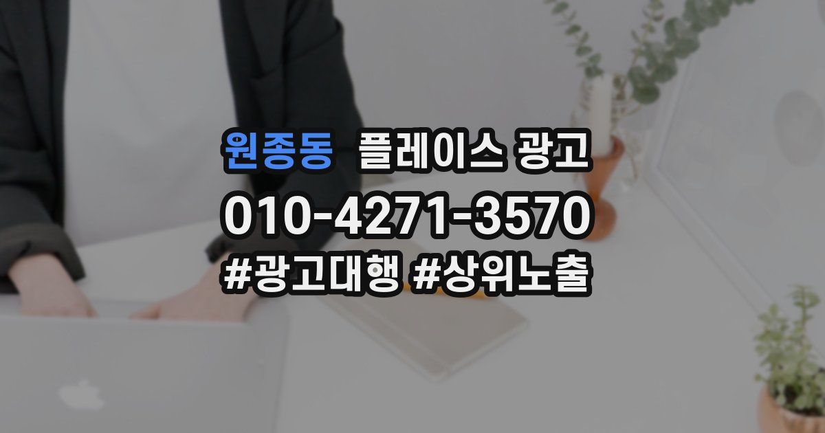 원종동 플레이스 광고