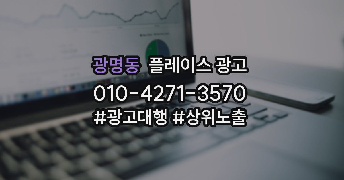 광명동 플레이스 광고