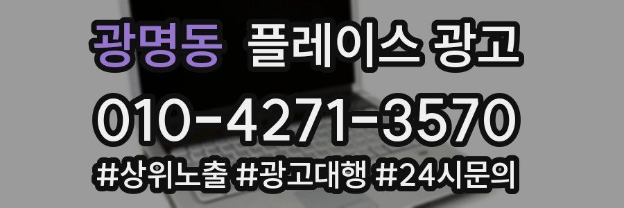 광명동 플레이스 광고