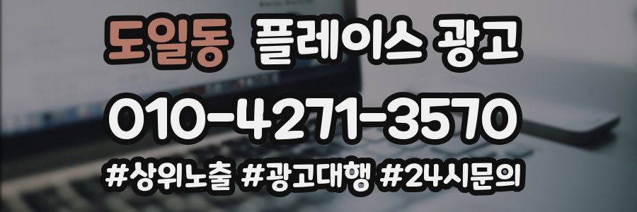 도일동 플레이스 광고