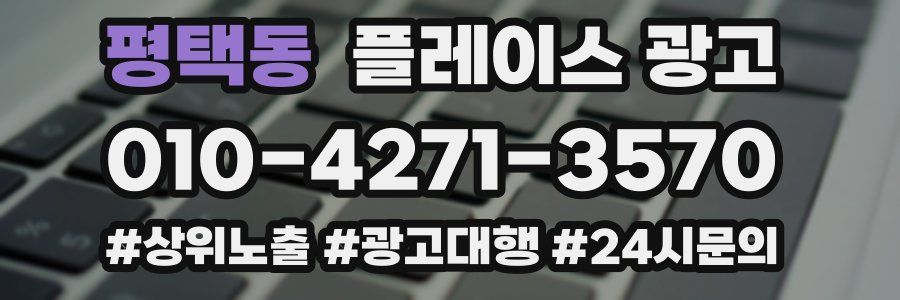 평택동 플레이스 광고