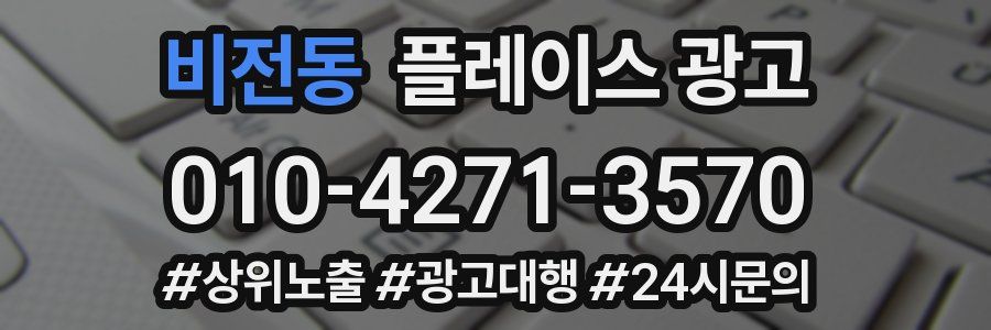 비전동 플레이스 광고