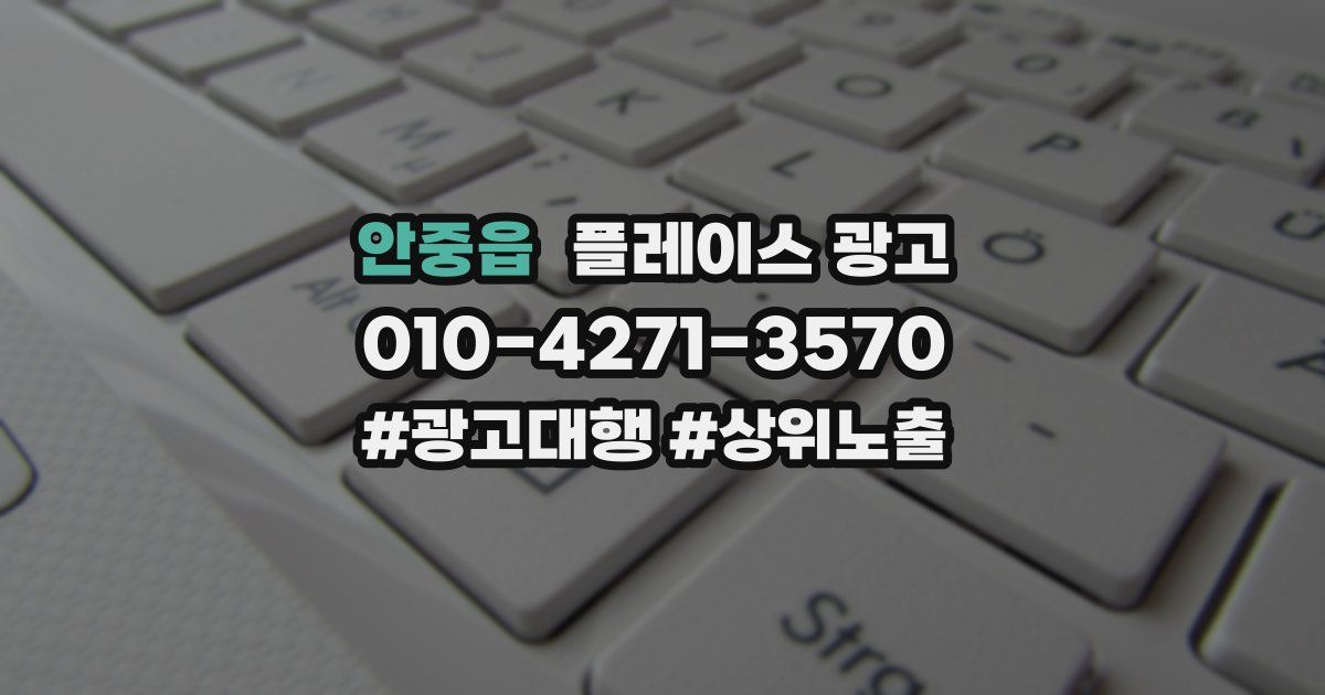 안중읍 플레이스 광고