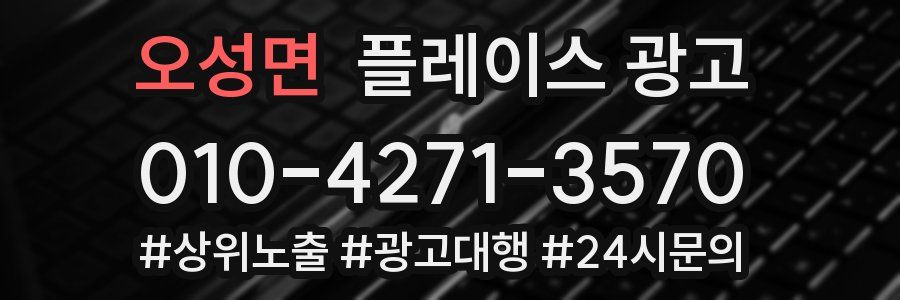 오성면 플레이스 광고