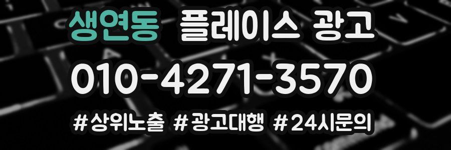 생연동 플레이스 광고