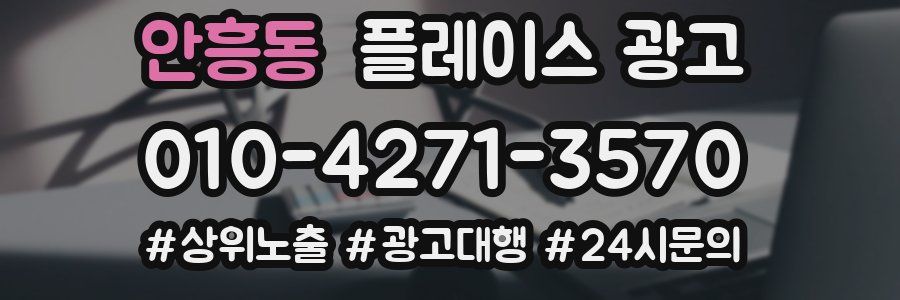 안흥동 플레이스 광고