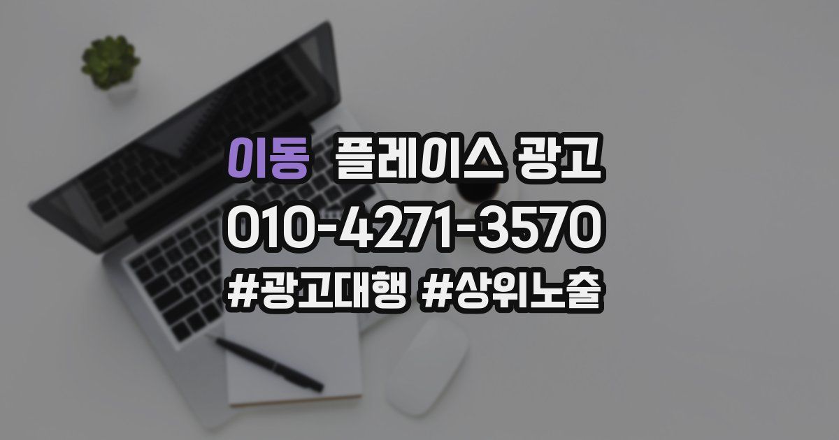 이동 플레이스 광고