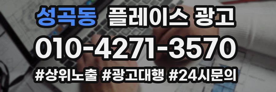 성곡동 플레이스 광고