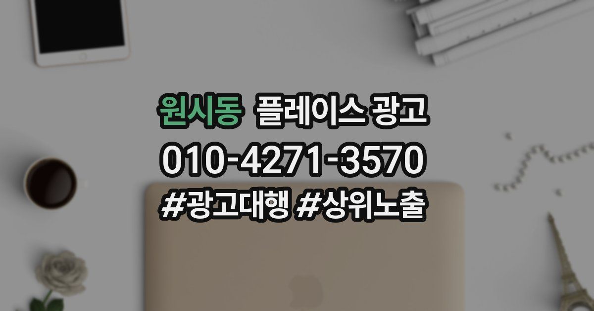 원시동 플레이스 광고