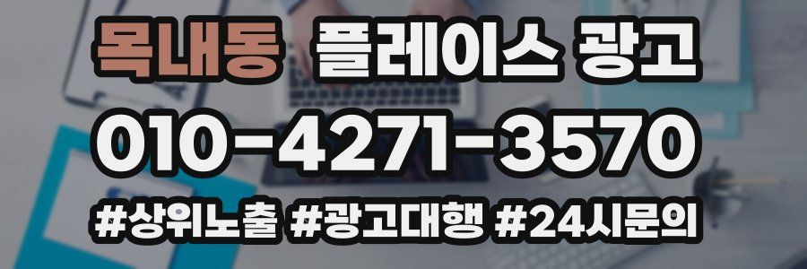 목내동 플레이스 광고