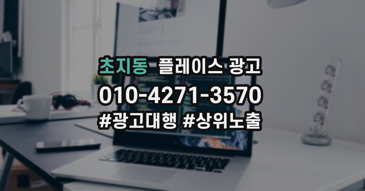 초지동 플레이스 광고