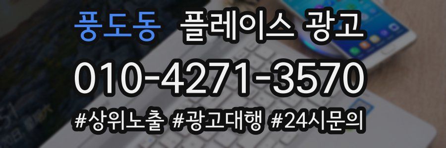 풍도동 플레이스 광고