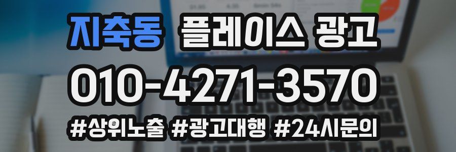 지축동 플레이스 광고
