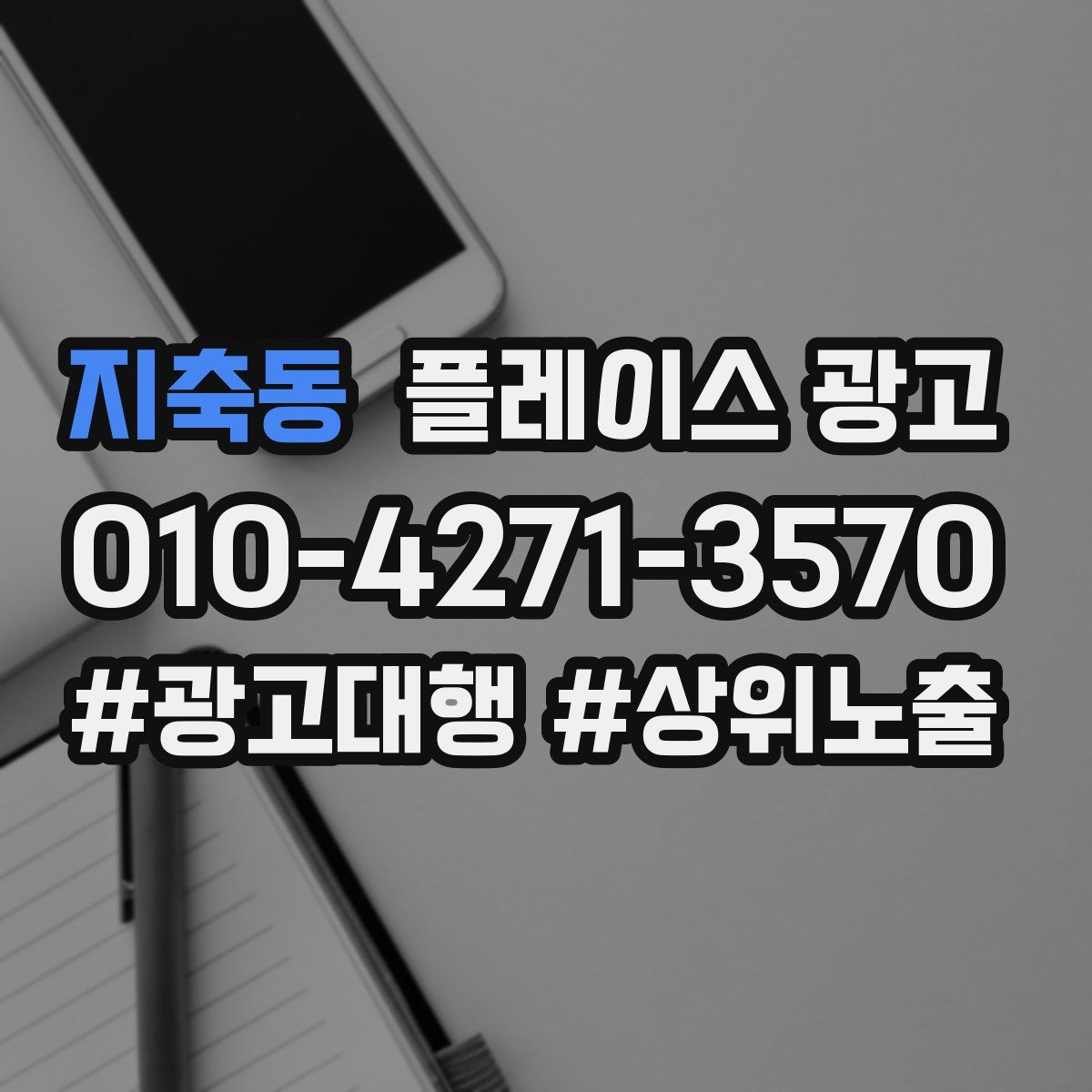 지축동 플레이스 광고