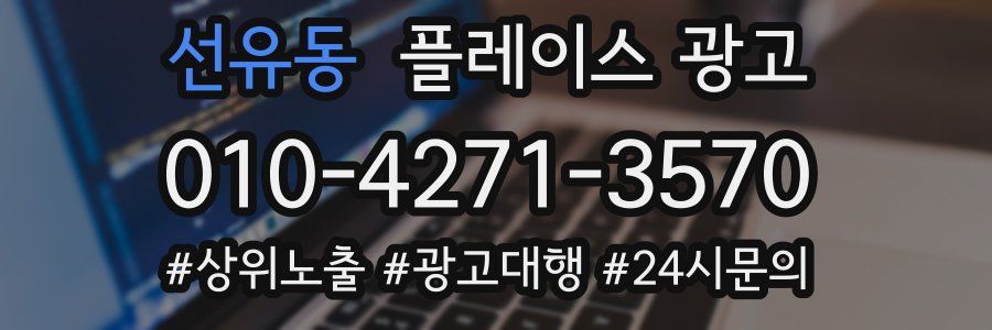 선유동 플레이스 광고