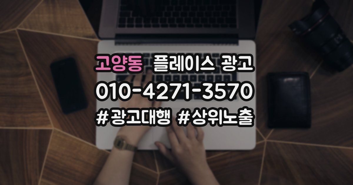 고양동 플레이스 광고